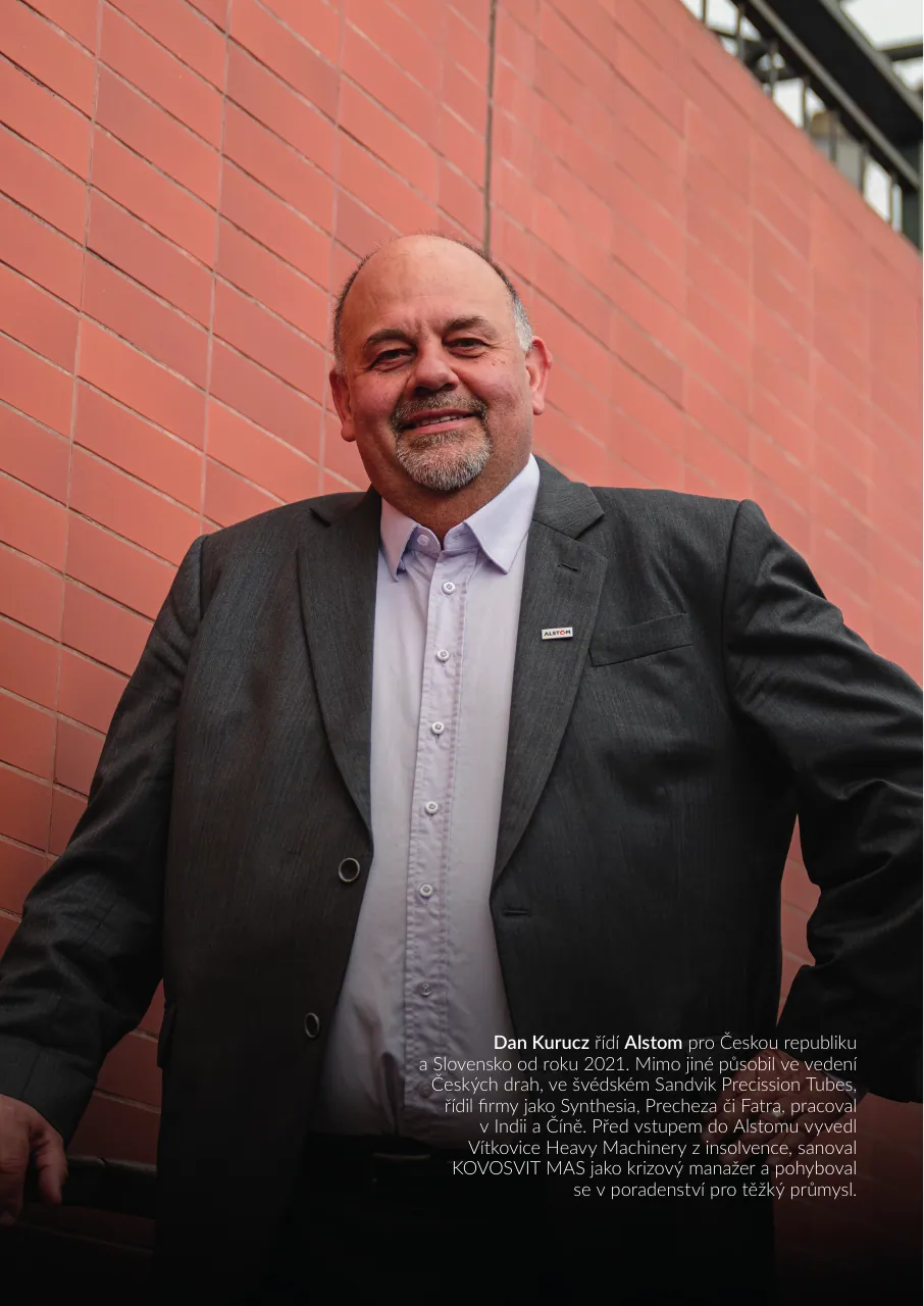 Strana 13 magazínu POSITIV 1/2026 s portrétem Dana Kurucze